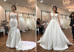 blessed Brides silk gown